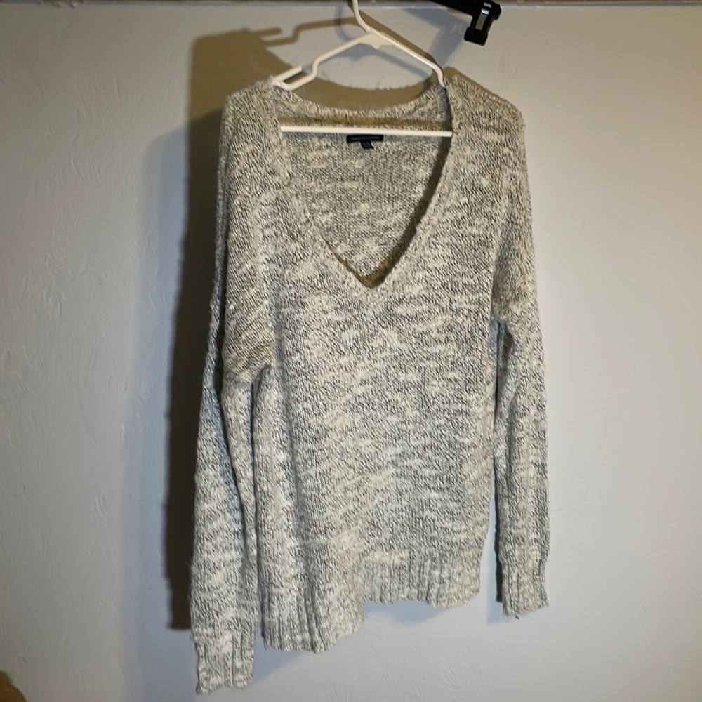 Very soft tunic v neck sweater